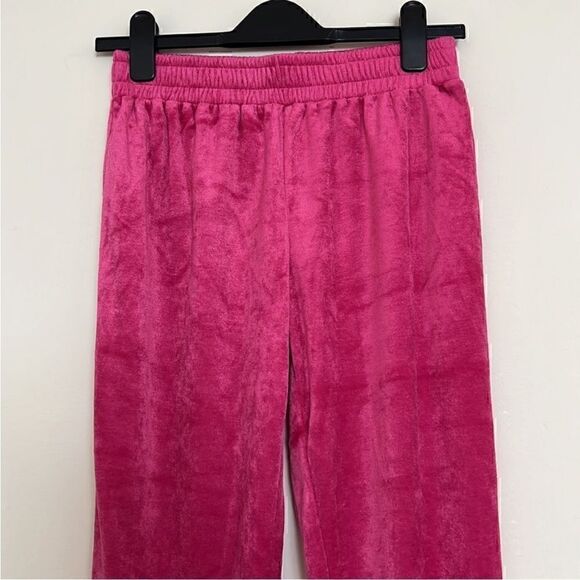 NWT Generation Love Ivy Velour Joggers in Hot Pink Size S - Picture 5 of 12